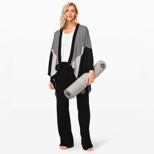 Lululemon cashmere wrap sweater flowy soft one size cardigan here for serenity